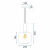 Lampe Orange APP461-1CP