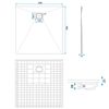 Shower tray Magnum Grey 90x90