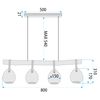 Ceiling lamp APP1775-4CP WOOD GREY