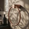 Patère de salle de bain Ring 64106 SOLO Brush Copper
