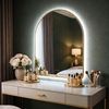 Mirror LED 80x60cm CAMLOT Brush Gold