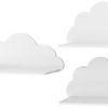 Wandregal Wolken Set 3-tlg white 381835