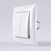 Double Switch OSTE JNH007-W WHITE