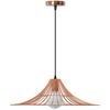 Lampa Sufitowa Wisząca Płaska Okrągła Loft  APP483-1CP Różowe Złoto