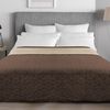 bedspread- quilted/double-sided Diamante Brown / Beige