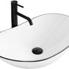 Lavabo da appoggio Rea Royal Black Edge