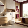 Concealed WC Frame Set Slim 024N with Satin J Button