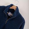 Women's sweatshirt Sherpa Navy Blue S