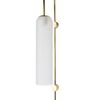Fali lámpa APP580-1W 75 cm arany fehér
