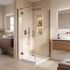 shower tray Rea Belmond White 80x80 Brush Copper