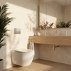 Concealed WC Frame Set Slim 024N with Satin HD Button