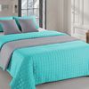 bedspread Double-sided Amanda Mint-Dark Grey 220x240