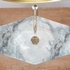 Lavabo sobre encimera Rea Vegas Granit Shiny