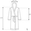 Bathrobe men Jordan Ecru Grey M