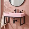 Vasque en conglomérat GOYA PINK 50cm + Support