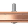 Линеен сифон Rea Pure Neo brushed copper 80