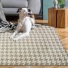 Plush carpet Clover Pepitka Beige