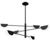 Lampe APP1261-6CP BLACK