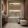 Built-in acrylic bathtub Rea Gloria 120