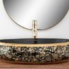 Countertop Basin Rea Meryl Black / Gold
