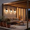 Lampa elewacyjna Kinkiet JNH034-G Czarna