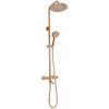 Shower set with thermostat Rea Lungo Copper