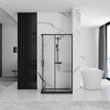 Shower enclosure Rea Punto Black 80x100
