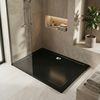 Receveur de douche acrylique Rea Savoy Black 80x100