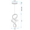 Suspension LED G074-1CP Gold