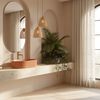 Countertop washbasin Rea Vanda Cinnamon Matt