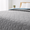 bedspread quilted Diamante L.Grey / Blue
