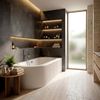 Bathtub Rea Orion Stripe Right 160cm