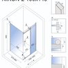 Shower enclosure Rea Nixon 140x100