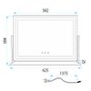 Spiegel LED STUDIO L.Gold 58x45