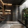 Shower enclosure SOLAR GOLD Brush 90x90