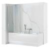 Pare-baignoire Mobile Rea Lagos 70 Chrome