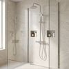 Kit de douche Rea Foss Clif Brush Nickel