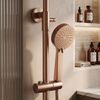 Conjunto de ducha con termostato Rea Parot Light Brush Copper