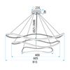 Lampa wisząca LHJ018-CP3 GOLD