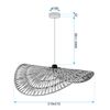 Lampe suspendue BOHO APP1739-1CP 50CM