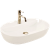 Countertop Basin REA Aura 61 Ecru Shiny