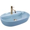 Aufsatzwaschbecken REA Aura 61 L.Blue Shiny