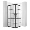 Square shower enclouser calani BLACK DELTA 90x90
