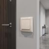 Doorbell Push Button with Frame OSTE JNH008-W BEIGE