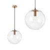 Lampada da soffitto pensile di vetro Lassi 20 cm Rose gold