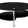 Glass coffee table CT-001 Black/Black