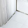 Shower tray skirting panel 120cm Brush Gold