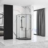 Cabine de douche DIAMOND BLACK MAT 80x80