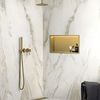ВГРАДЕНА БАНЯ ПОЛИЧКА LED 30x45 brush gold