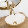 Aufsatzwaschbecken Rea Sofia mini GOLD / WHITE Shiny